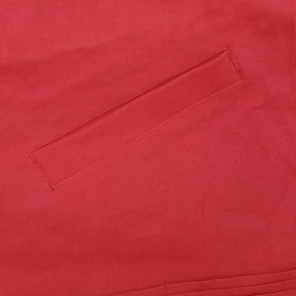 Christopher and Banks New Orange 3/4 Sleeve Linen Blend Jacket Size XL - Picture 4 of 8